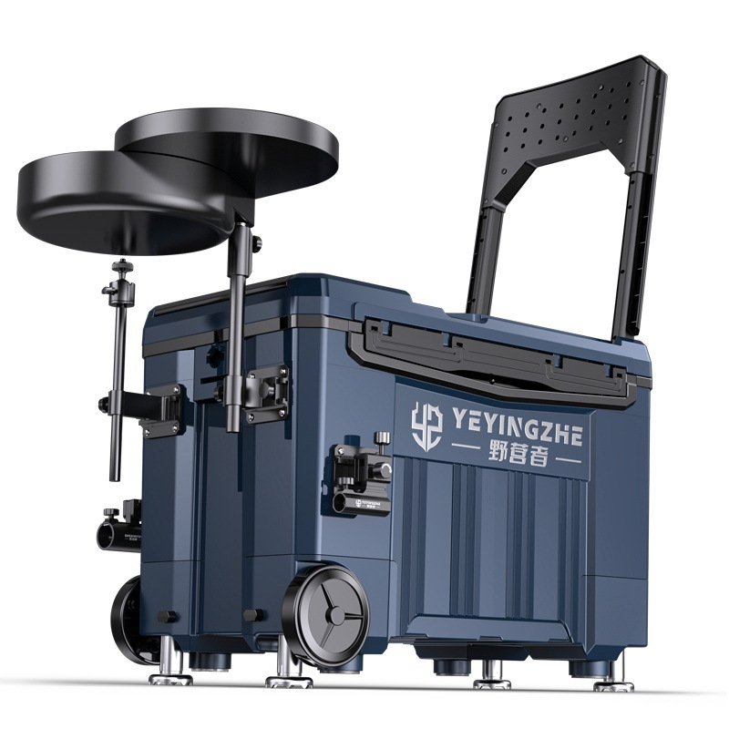 A new 2024 fishing kit full of wheeled super-light bucket gear with multi-purpose fishing tank docks